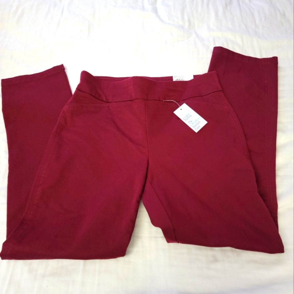 Croft & barrow pull on work pants size 10 nwt